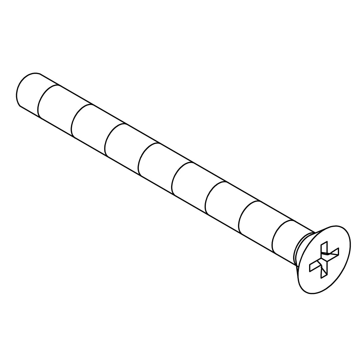 KOHLER K-1041322 Screw, #8-32 X 1.750, Flat Head