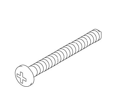 KOHLER K-1048208-A Screw, 8-18 X 1.75" Cr Pan Hd Tap S