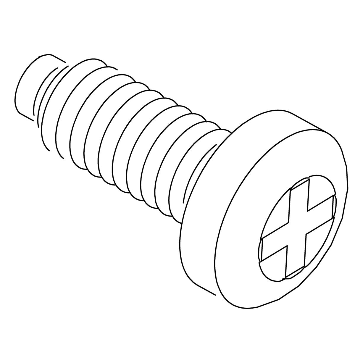 KOHLER K-1067043 Screw, #8 X 1/2", Thrd Form