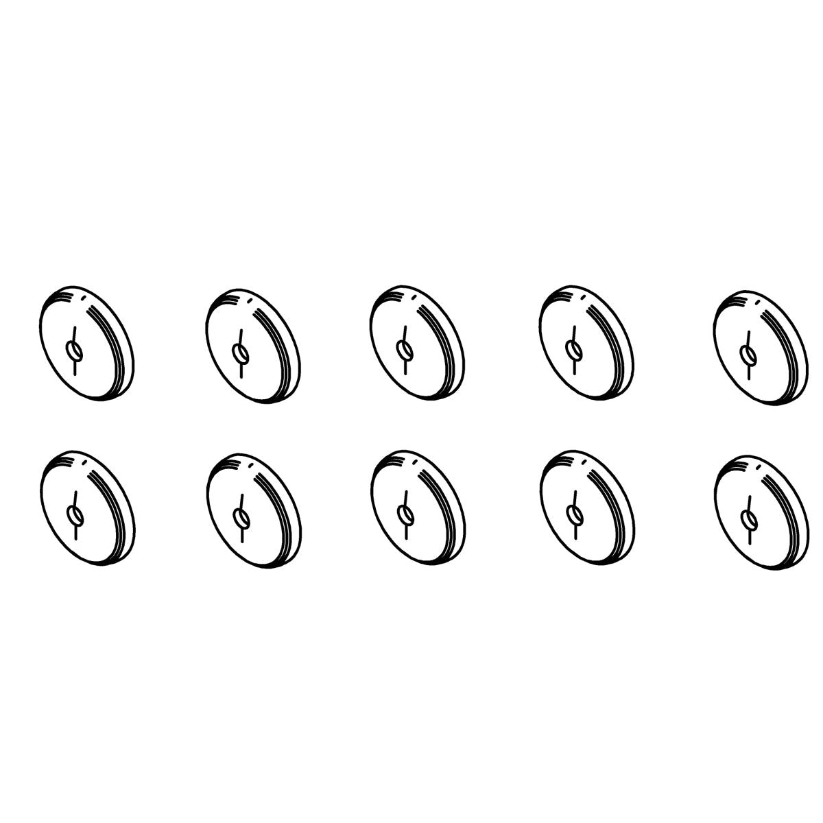 KOHLER K-1139952 10-PACK AIR JET CAPS SERVICE KIT