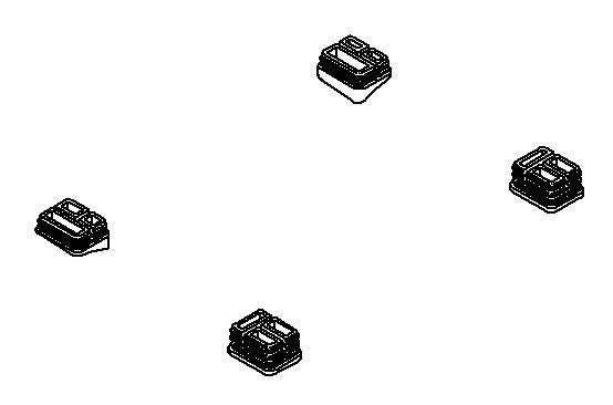 KOHLER K-1183996 LID BUMPERS SERVICE KIT