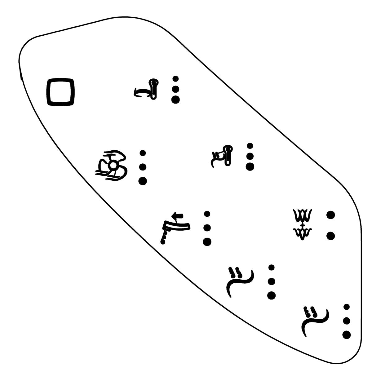 KOHLER K-1233679 Membrane Side Keyboard?English?