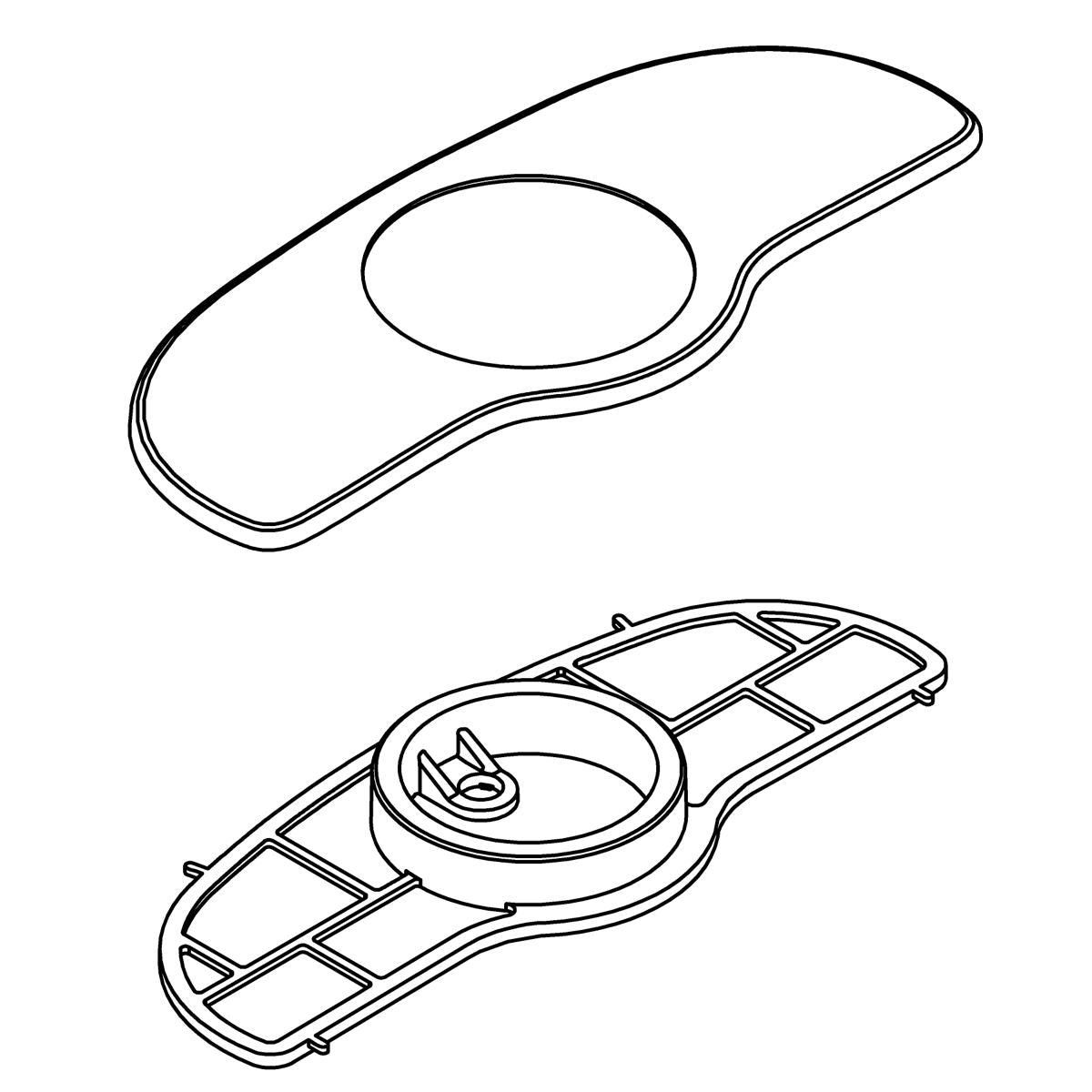 KOHLER K-1239009 Escutcheon, Service, Sc