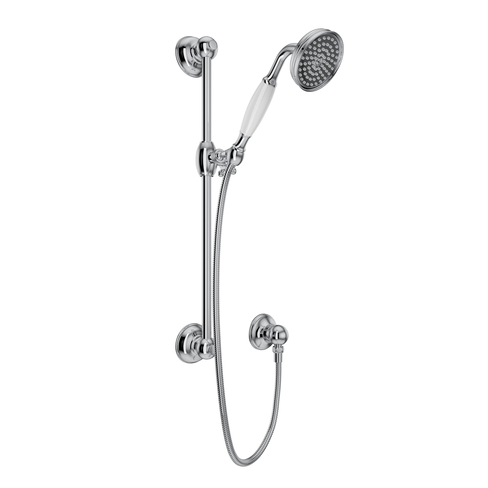 ROHL 1300E Handshower Set With 22" Slide Bar and Single Function Handshower