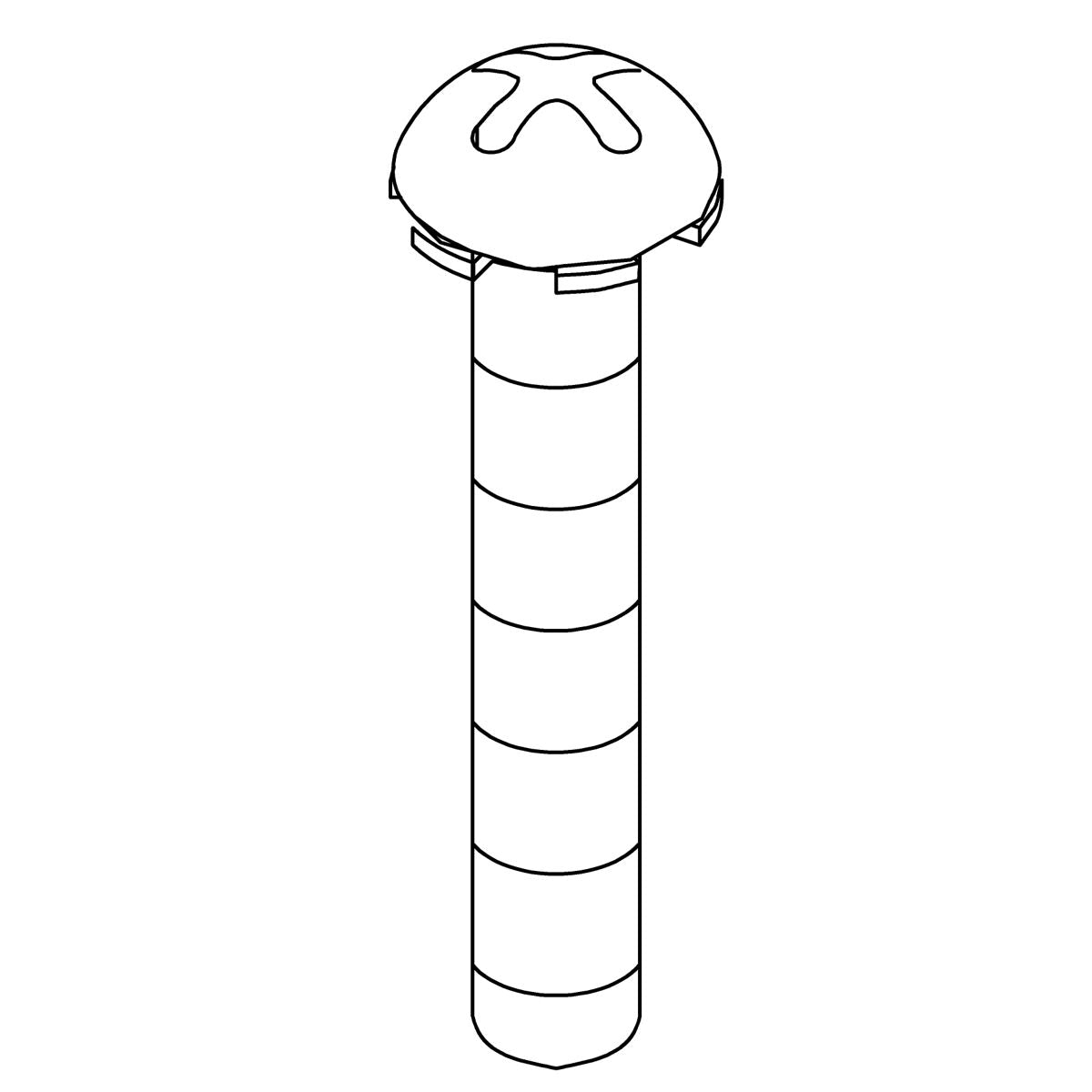 KOHLER K-1353858 Screw, 8-32 X 1.00 Sems, Round