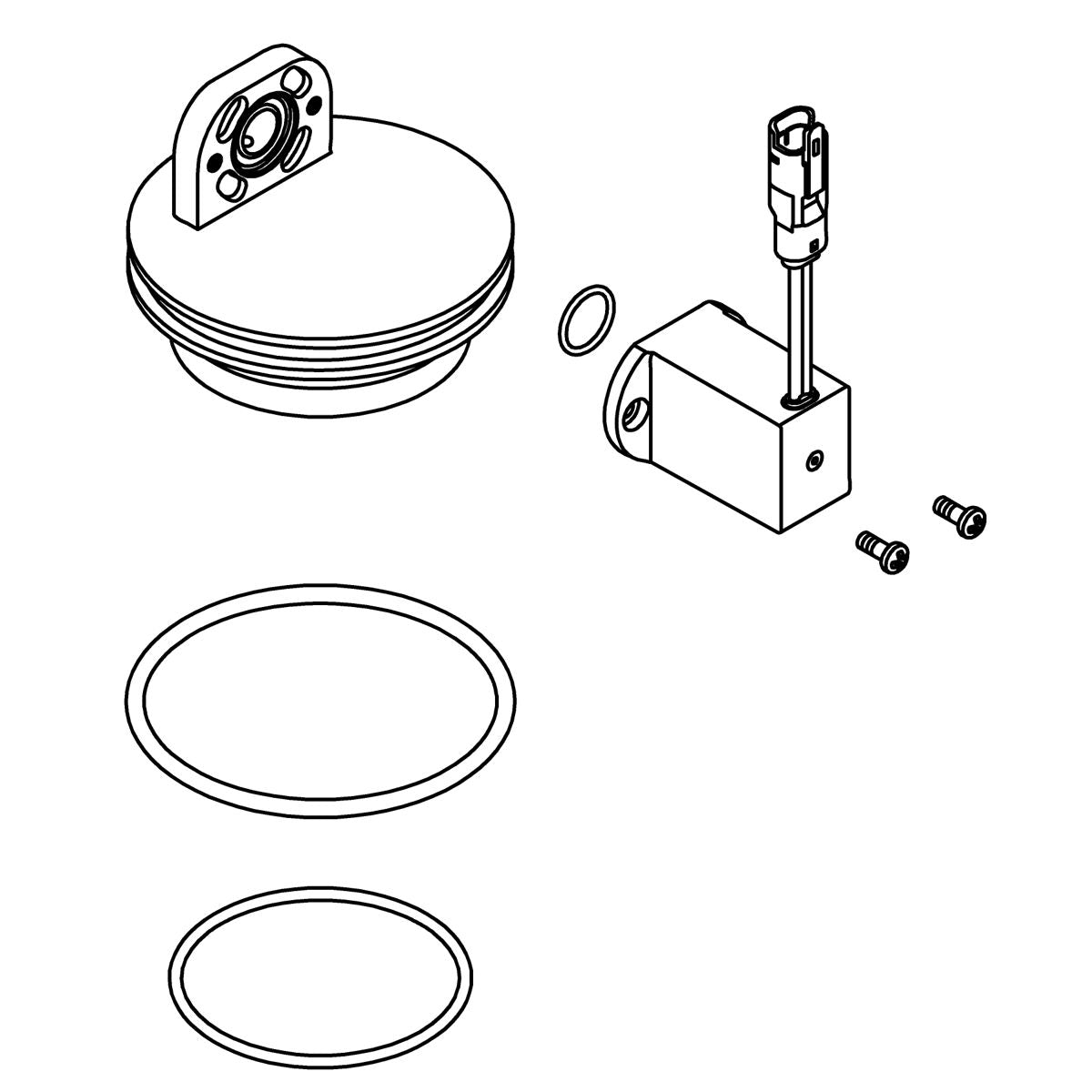 KOHLER K-1388290 Service, 0.125 Gpf Piston Cover Assembly