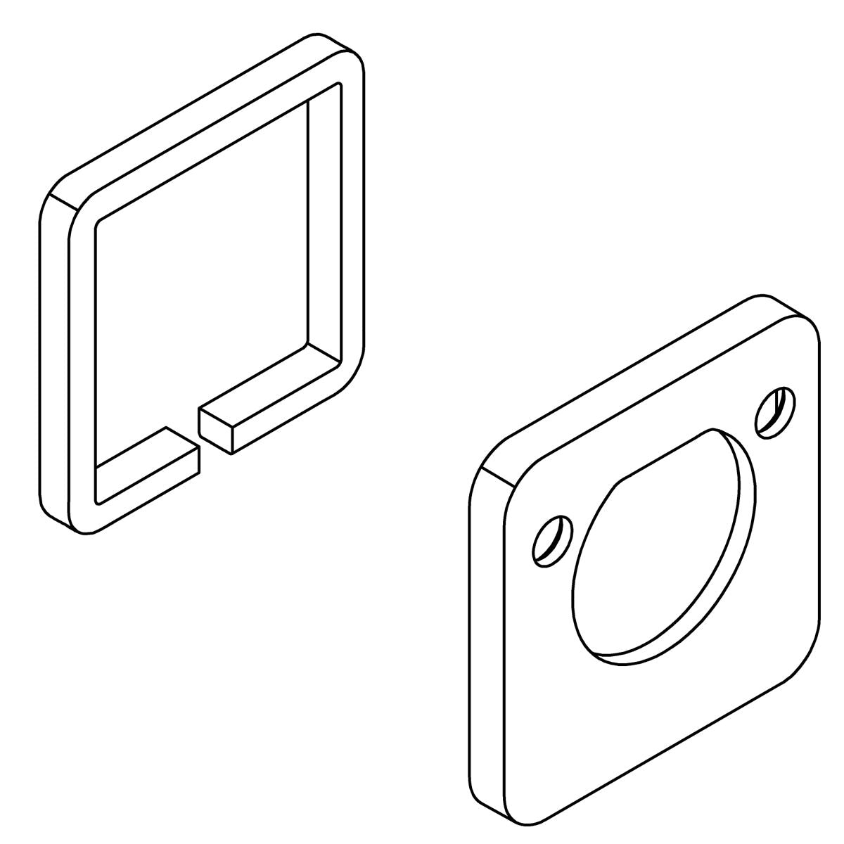 KOHLER K-1420602 Escutheon Assembly, Service Kit