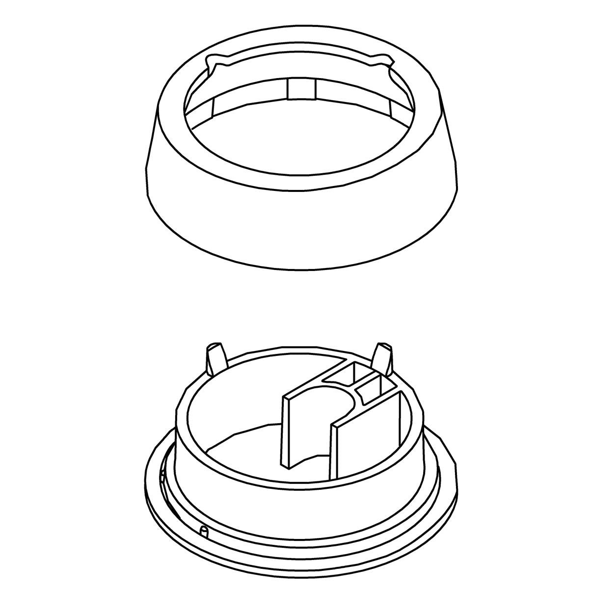 KOHLER K-1422702 Kit, Single Hole Escutcheon