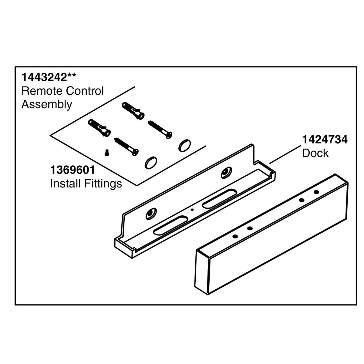 KOHLER K-1443242 REMOTE CONTROL ASM