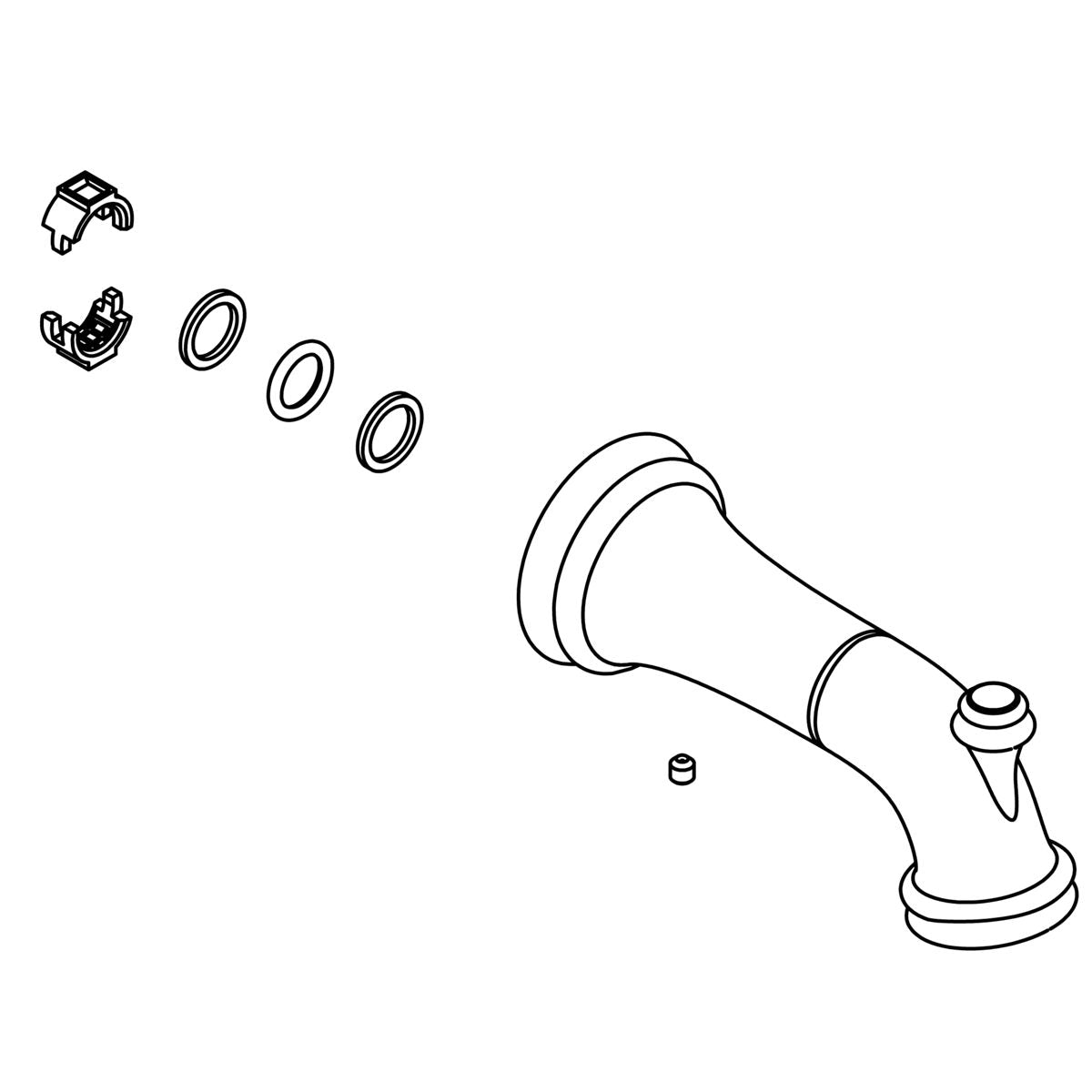 KOHLER K-1463153 Assembly, Bath Spout
