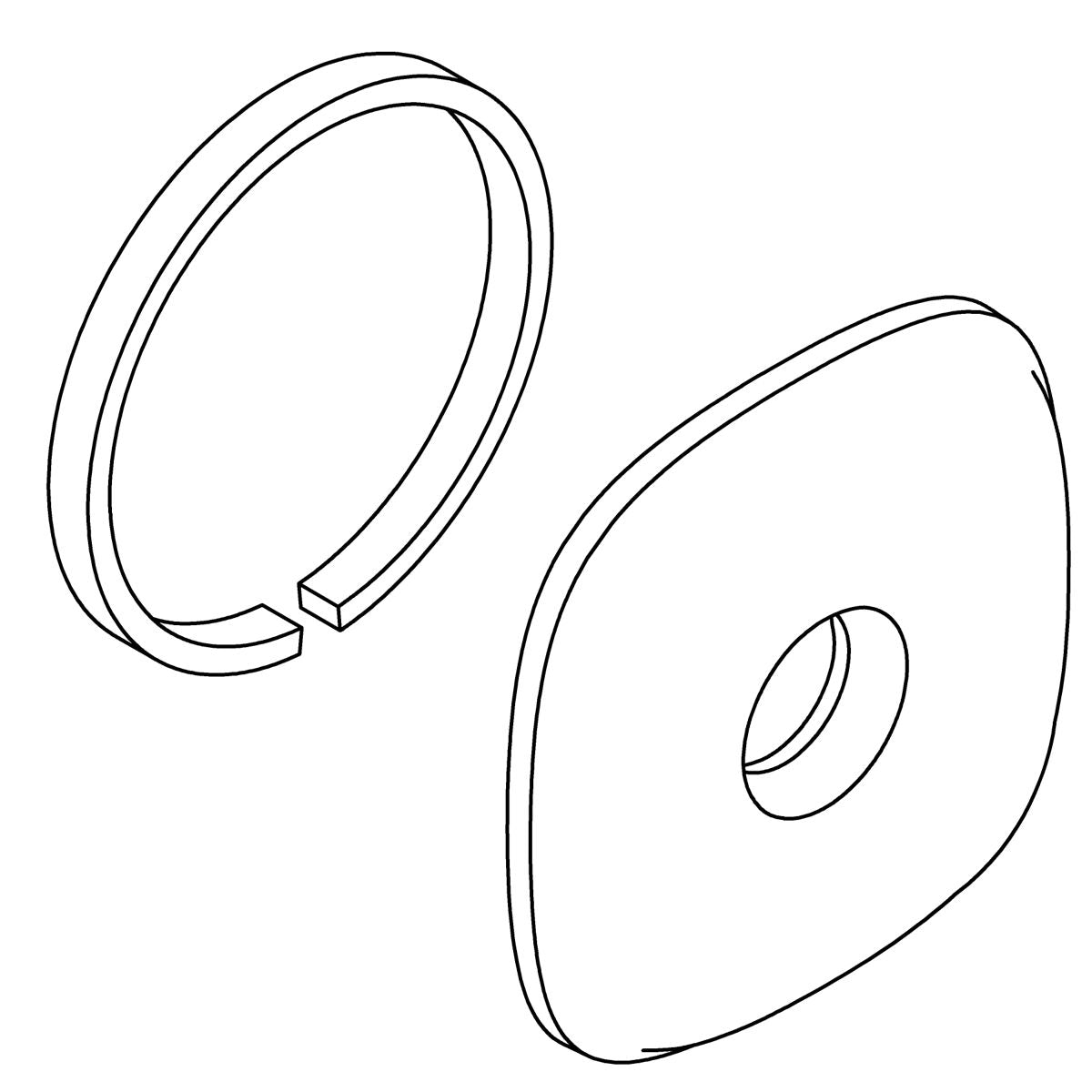 KOHLER K-1471129 Assembly, Escutcheon, Tubshower