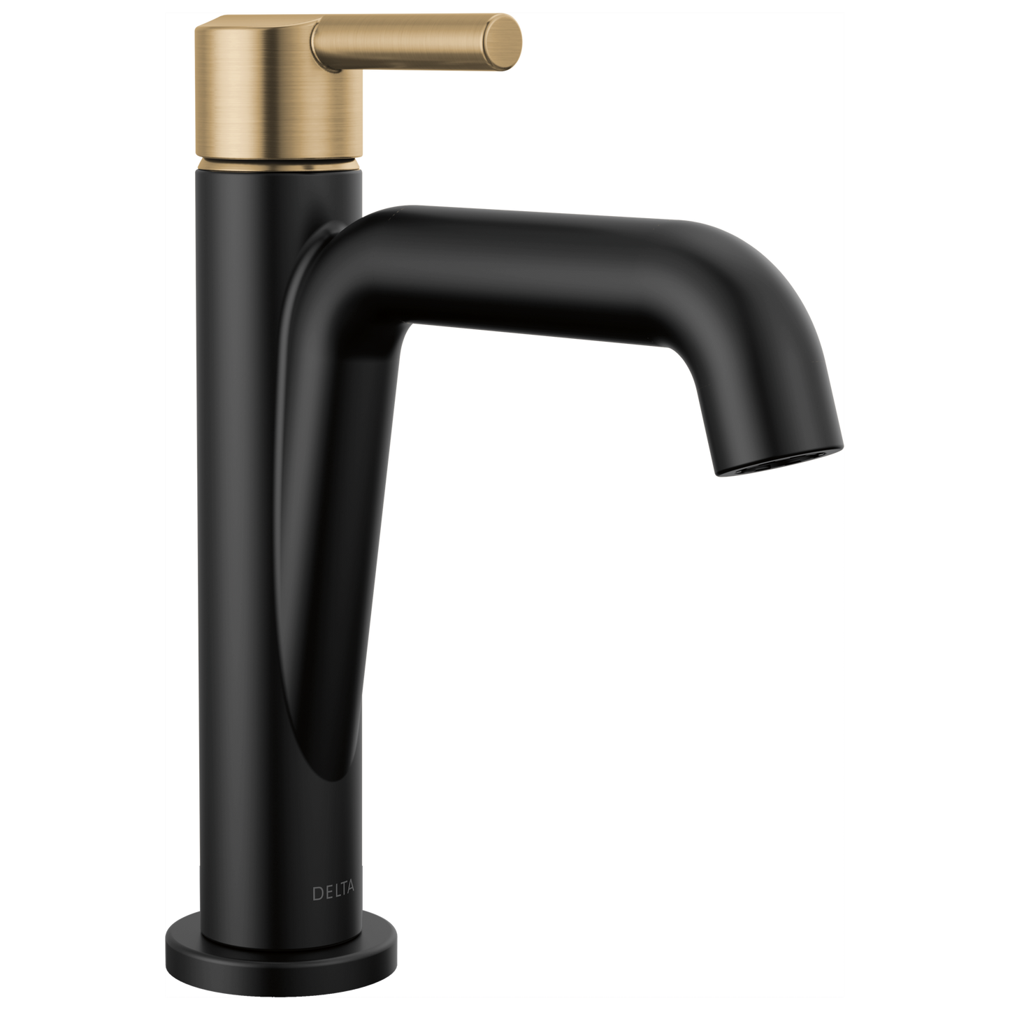 Delta Nicoli 15849LF Single Handle Bathroom Faucet - Matte Black / Champagne Bronze