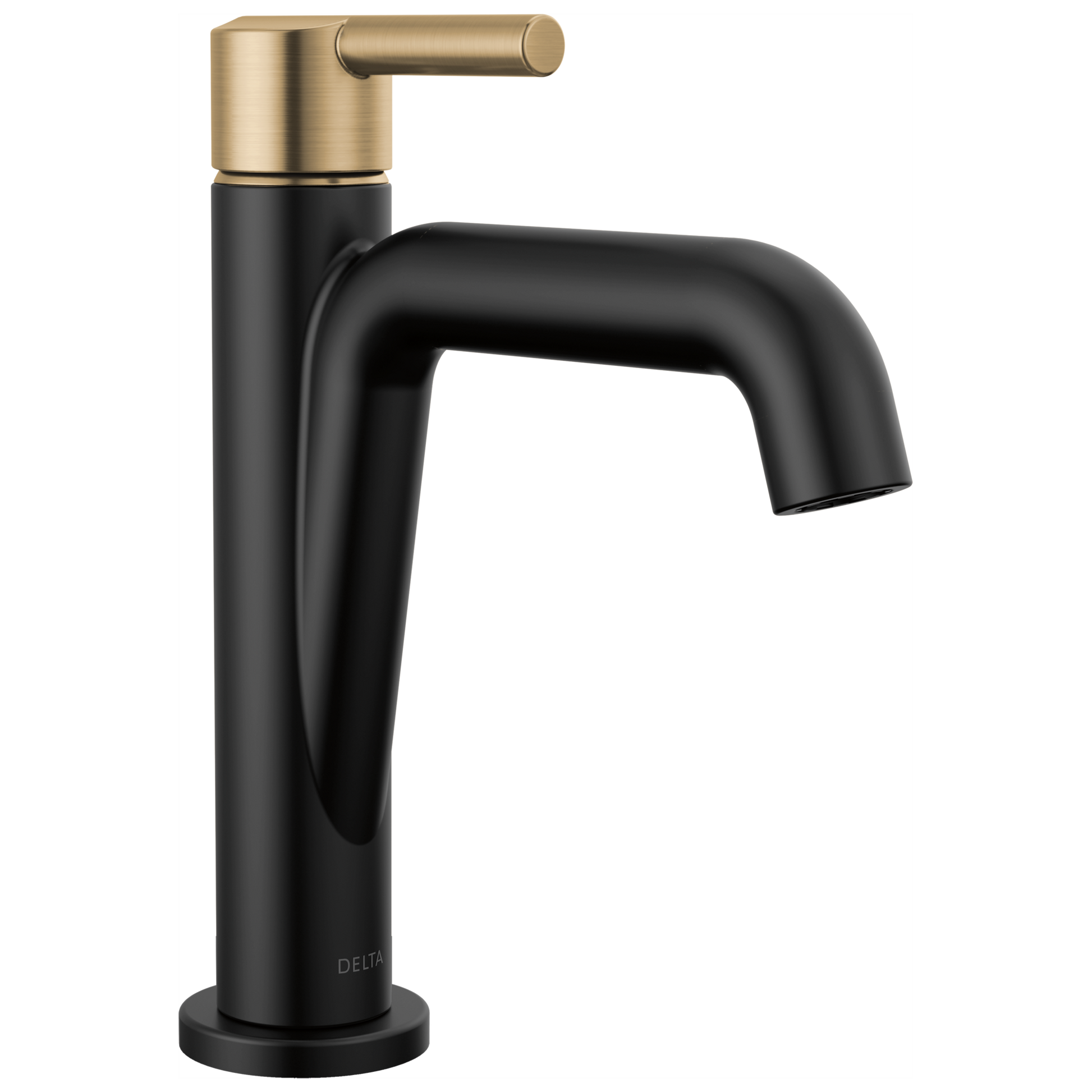Delta Nicoli 15849LF Single Handle Bathroom Faucet - Matte Black / Champagne Bronze
