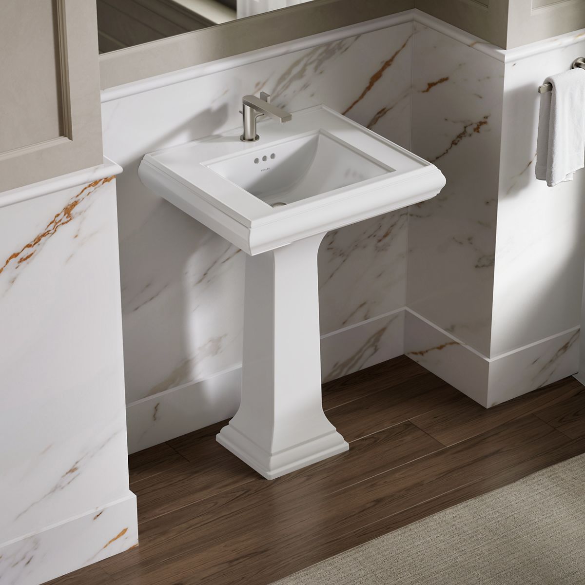 KOHLER K-2344-8-0 White - Closeroomview Square