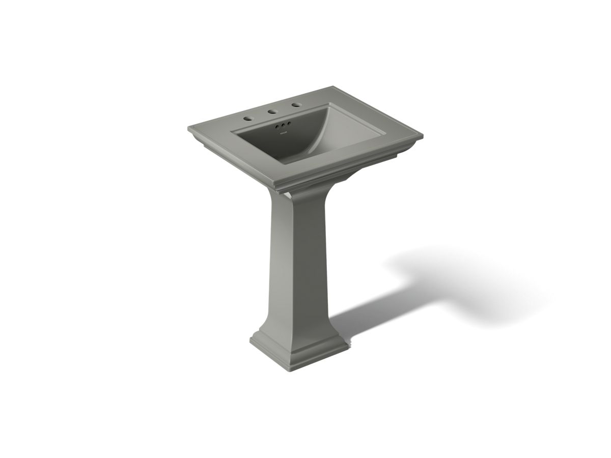 KOHLER K-2344-8 Memoirs Stately Pedestal Sink Combination with 8" Widespread