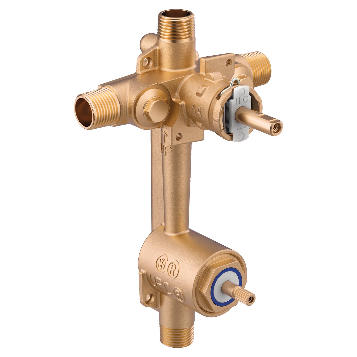 Moen M-Pact 2521 Posi-Temp(R) with diverter 1/2" CC IPS connection includes pressure balancing