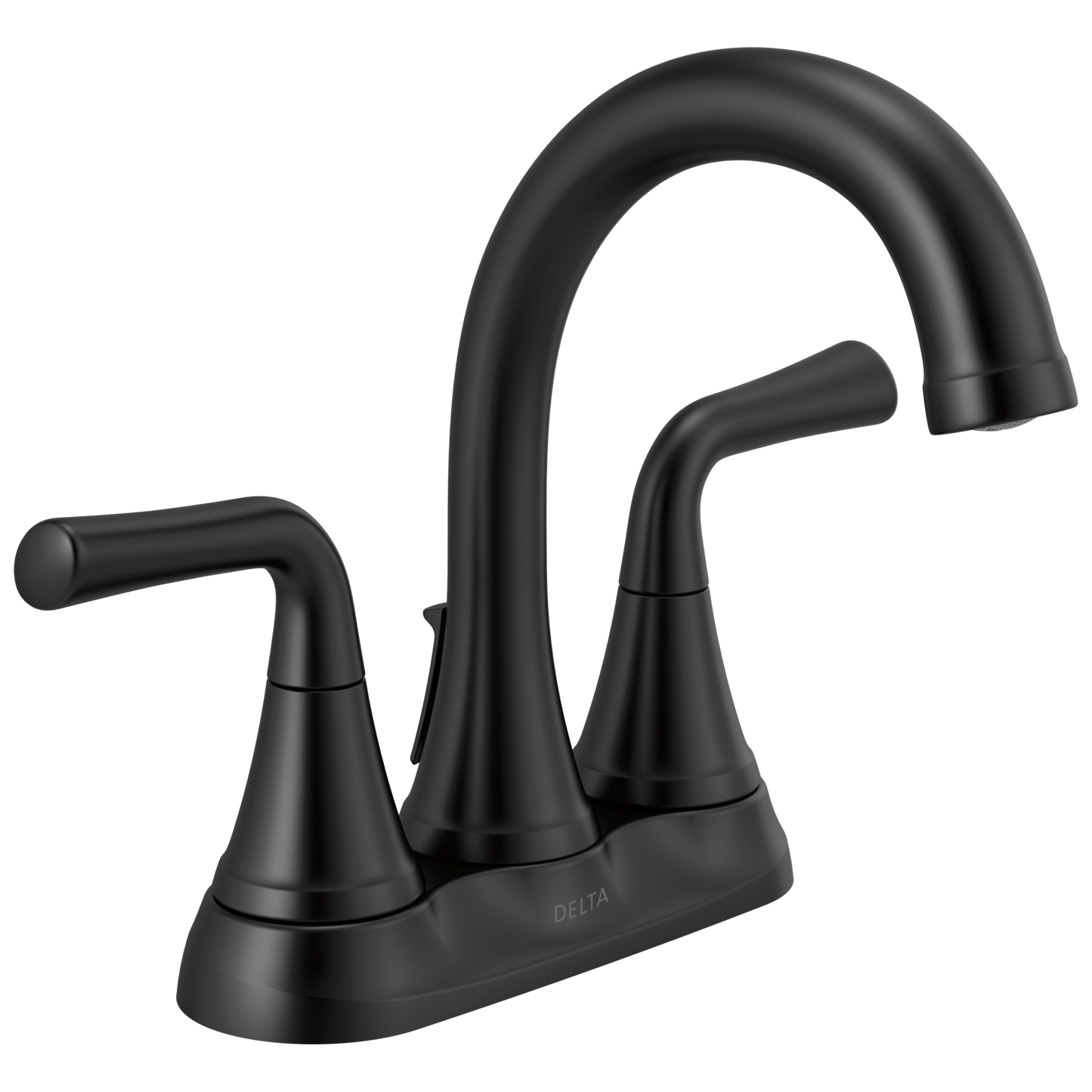 Delta Kayra 2533LF Two Handle Centerset Bathroom Faucet - Matte Black