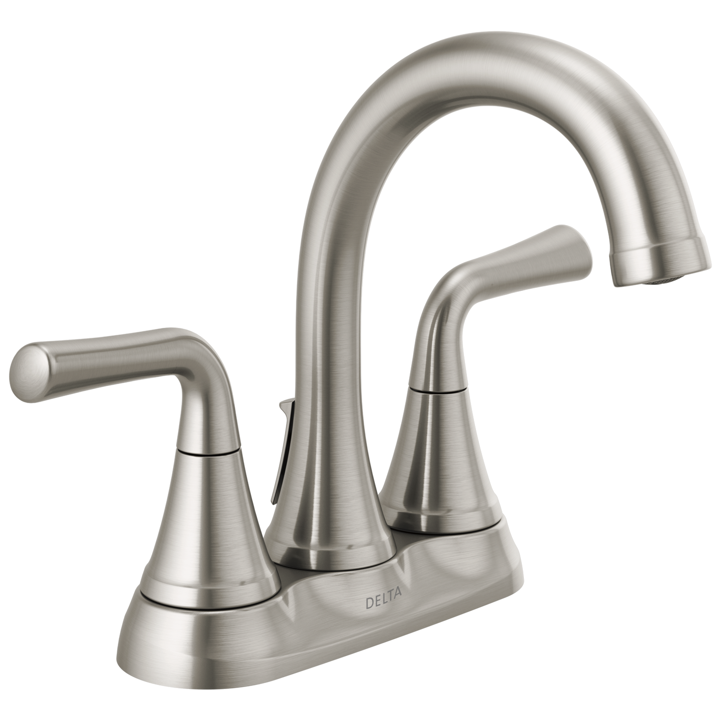 Delta Kayra 2533LF Two Handle Centerset Bathroom Faucet - Stainless