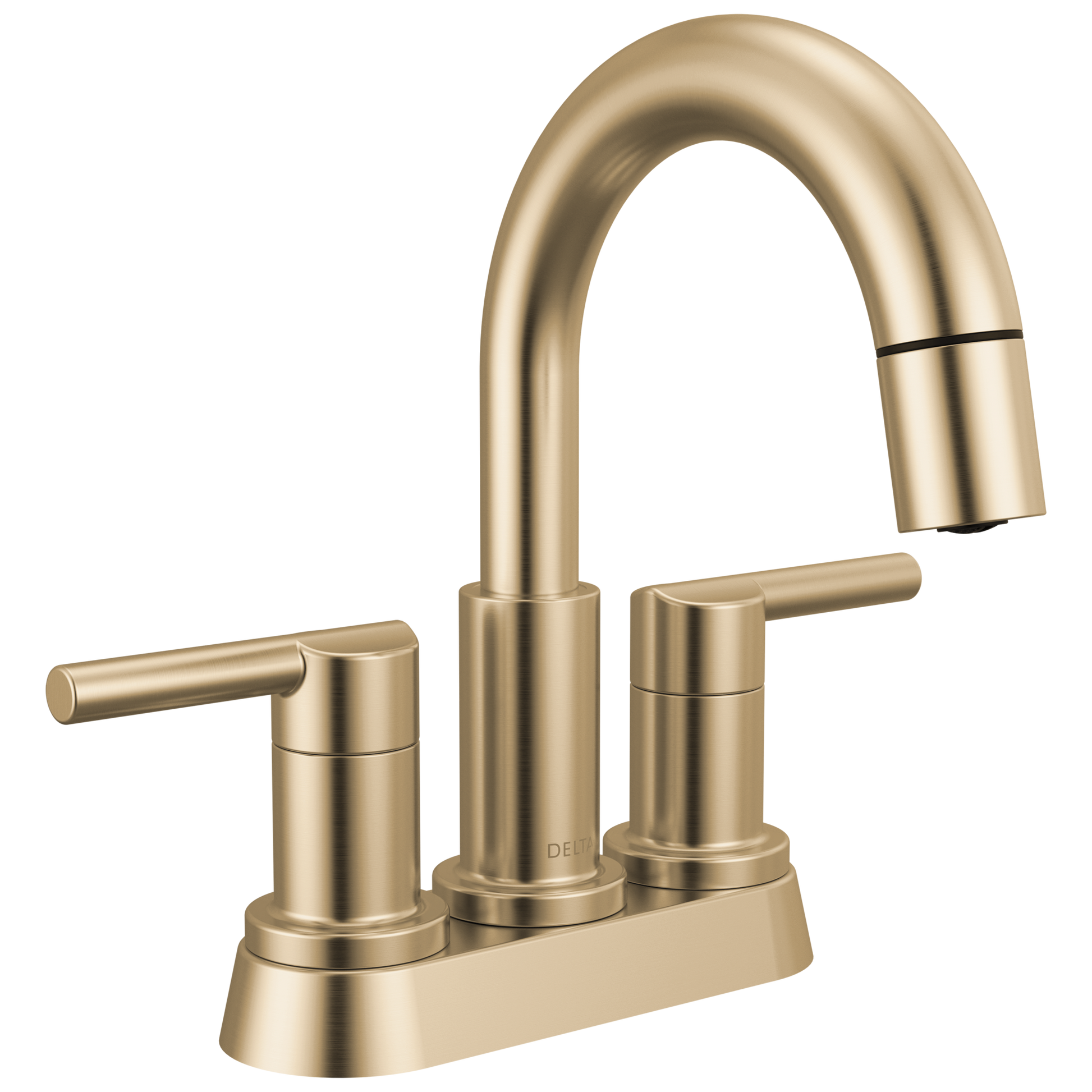 Delta Nicoli 25749LF Two Handle Centerset Pull-Down Bathroom Faucet - Champagne Bronze