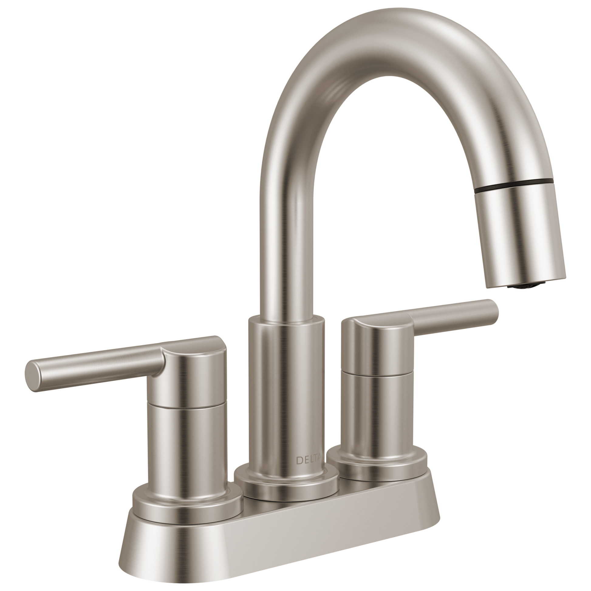Delta Nicoli 25749LF Two Handle Centerset Pull-Down Bathroom Faucet - Stainless
