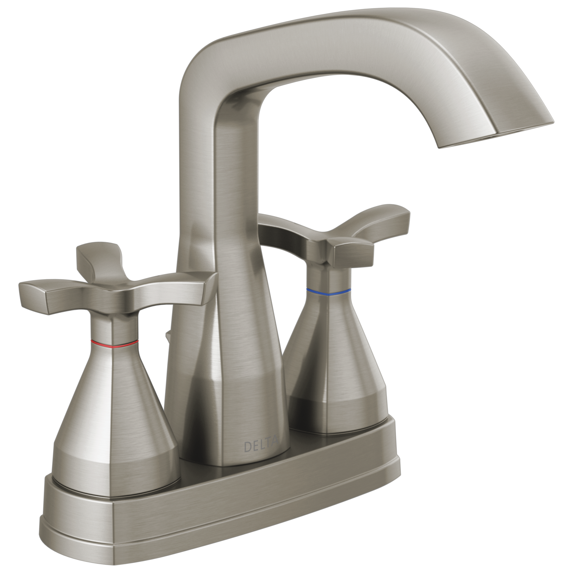 Delta Stryke 257766 Two Handle Centerset Bathroom Faucet - Lumicoat Stainless