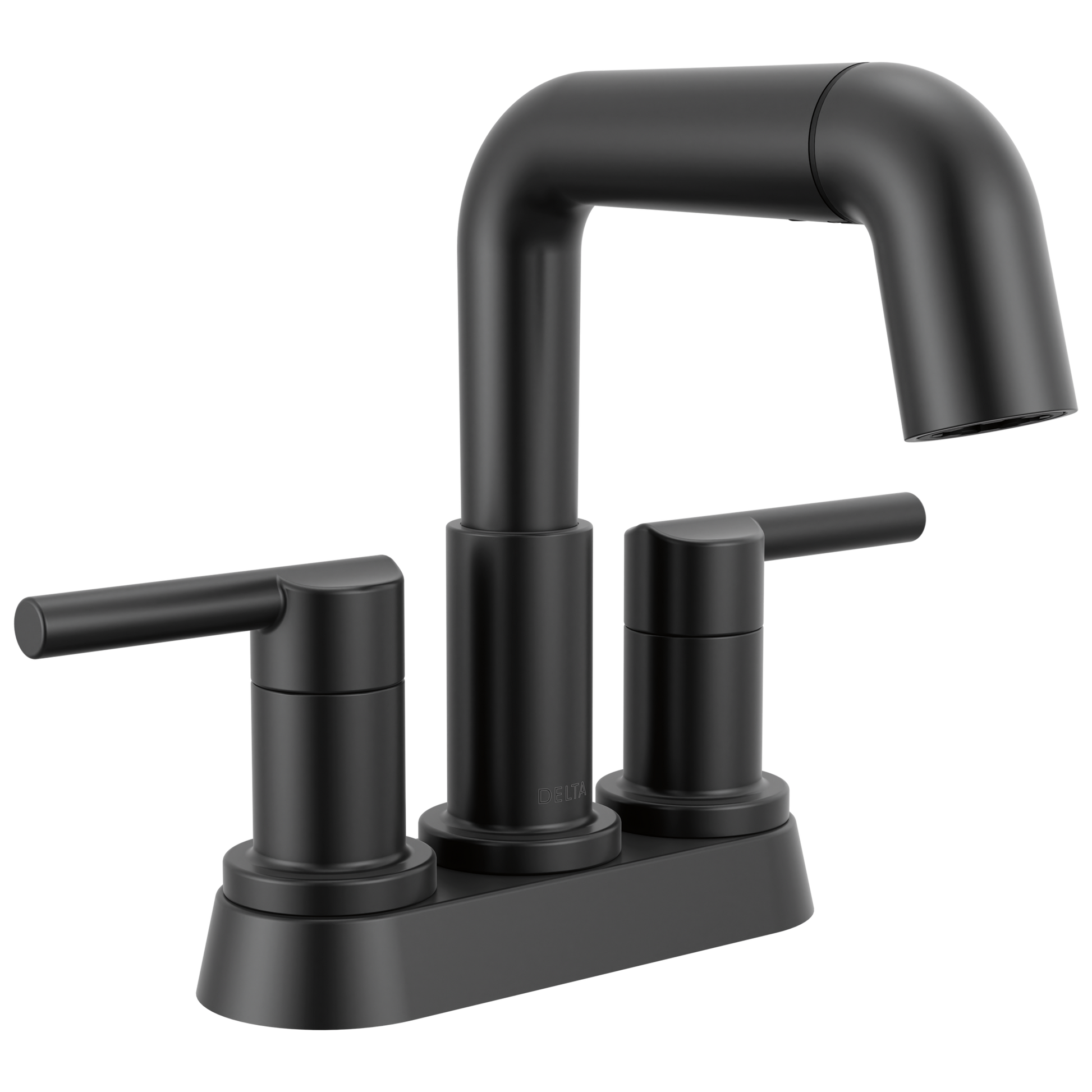 Delta Nicoli 25849LF Two Handle Centerset Pull-Down Bathroom Faucet - Matte Black