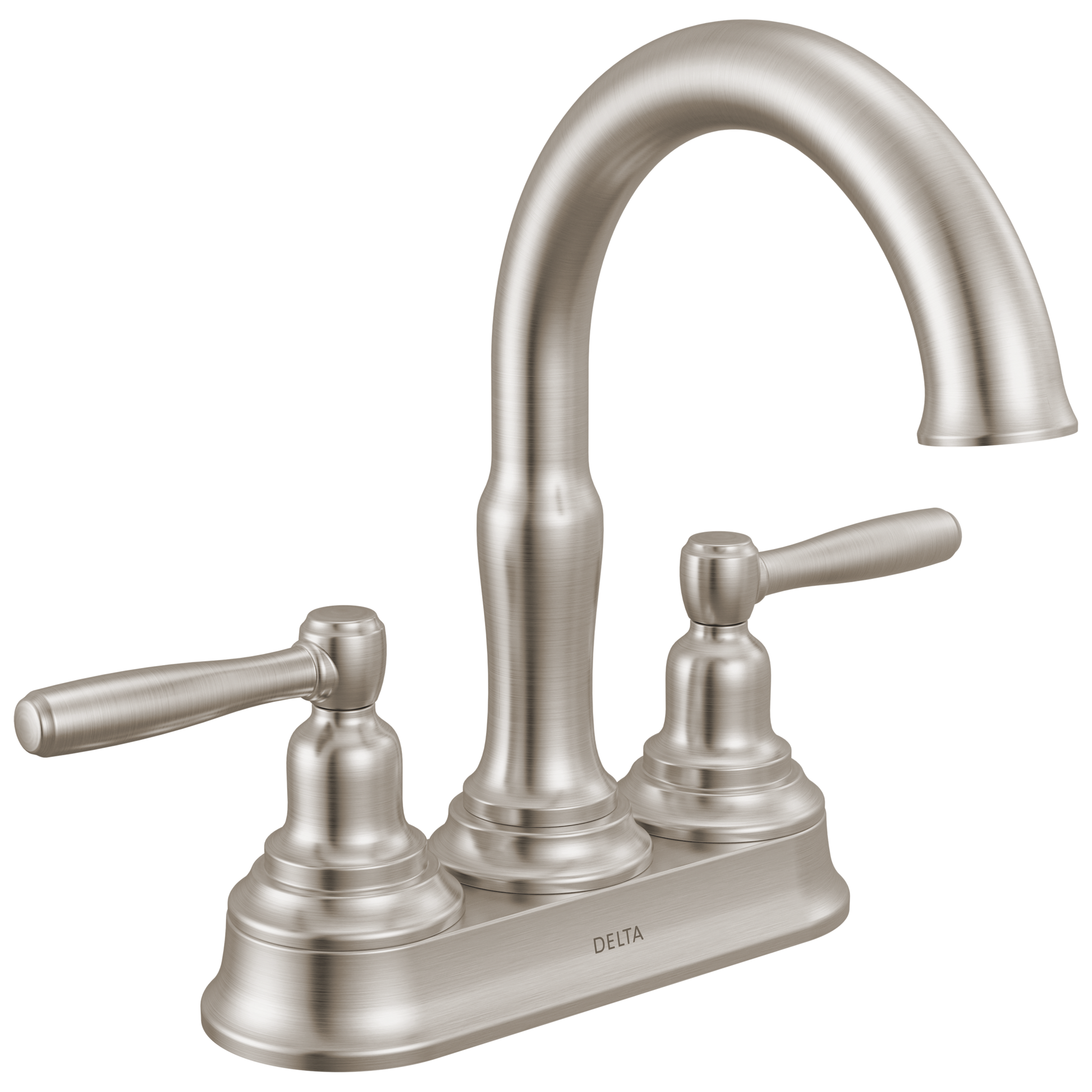 Delta Roe 25985LF Two Handle Centerset Bathroom Faucet - Stainless