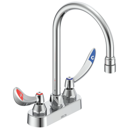 Two Handle 4" Deck-Mount Faucet