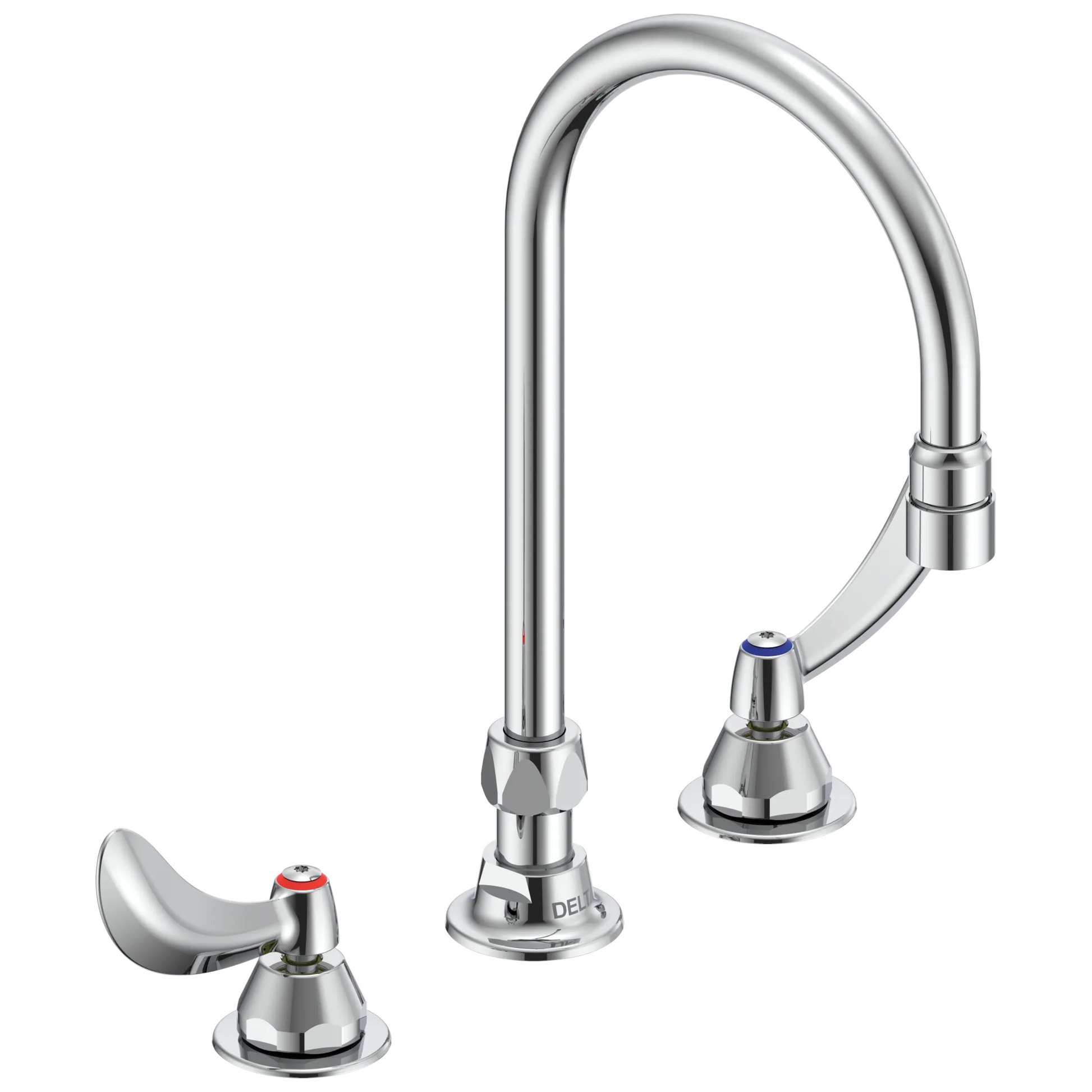 Two Handle 8 In Below Deck-Mount Faucet