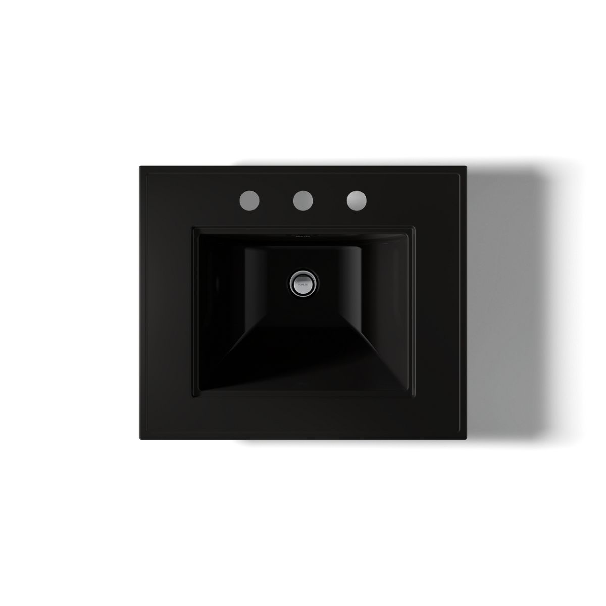 KOHLER K-2344-8-7 Black Black - Top Square