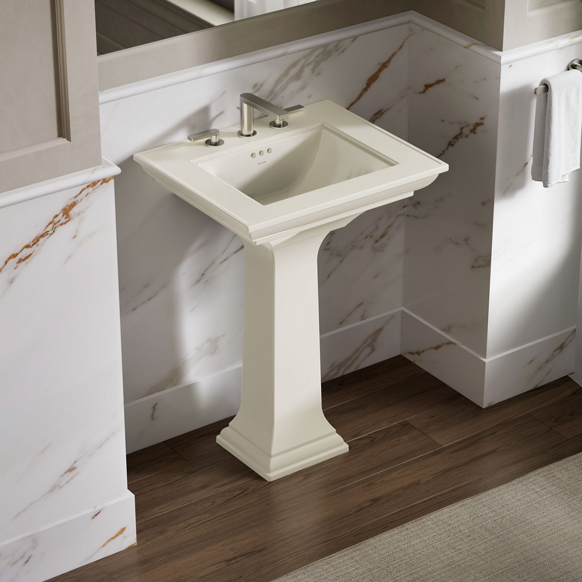 KOHLER K-2344-8-96 Biscuit - Closeroomview Square
