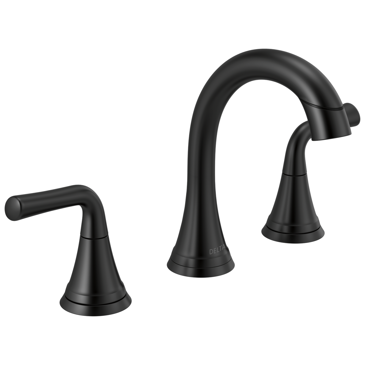Delta Kayra 3533LF Two Handle Widespread Pull-Down Bathroom Faucet - Matte Black