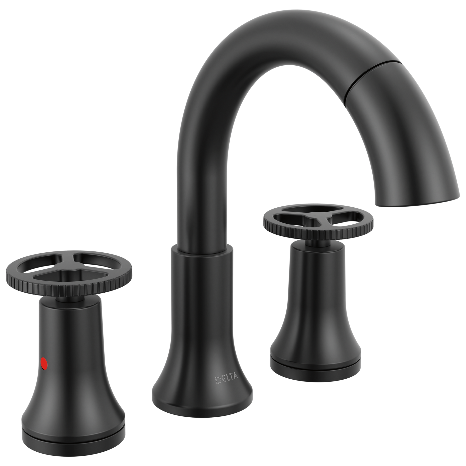Delta Trinsic 3558 Two Handle Widespread Pull Down Bathroom Faucet - Matte Black