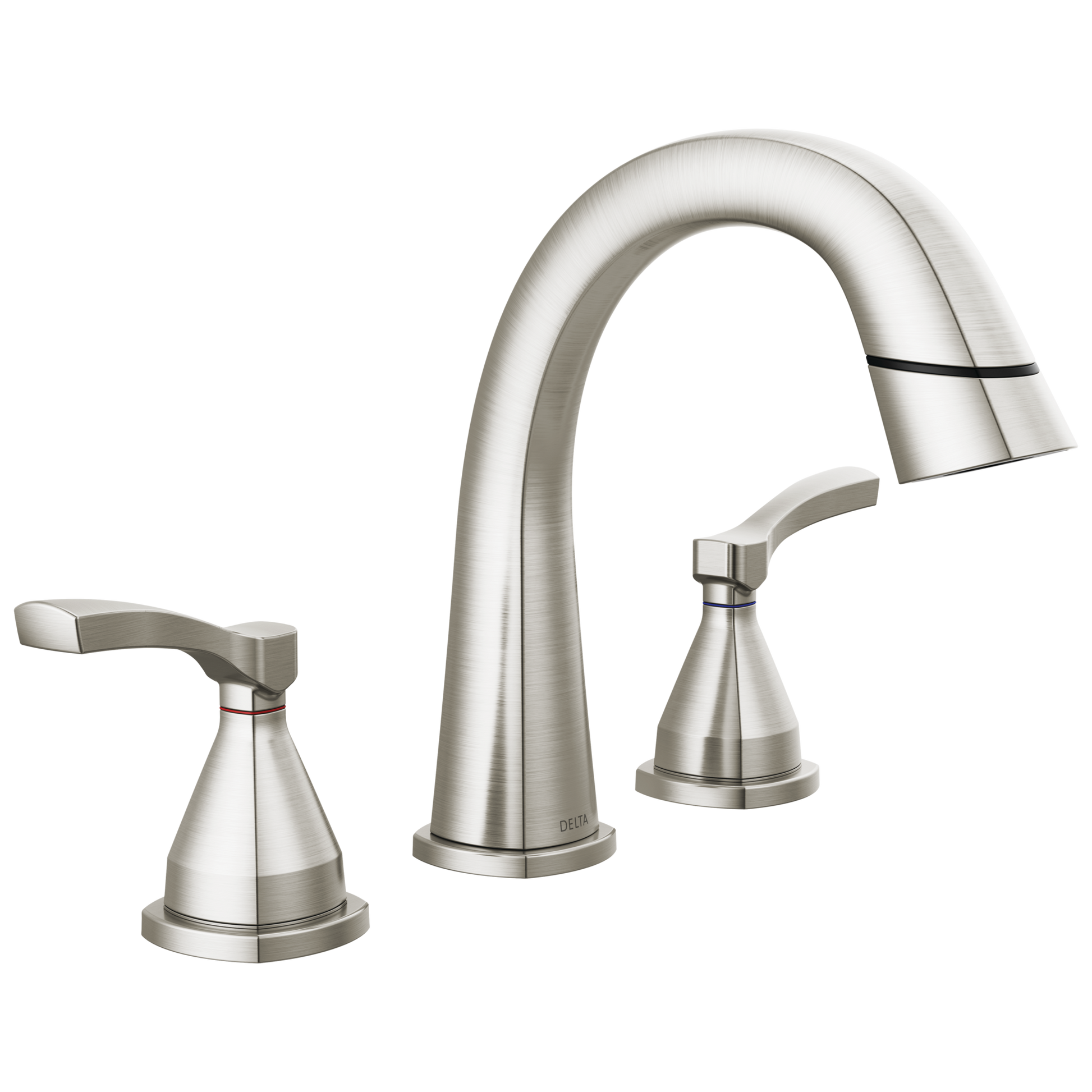 Delta Stryke: Two Handle Widespread Pull Down Bathroom Faucet