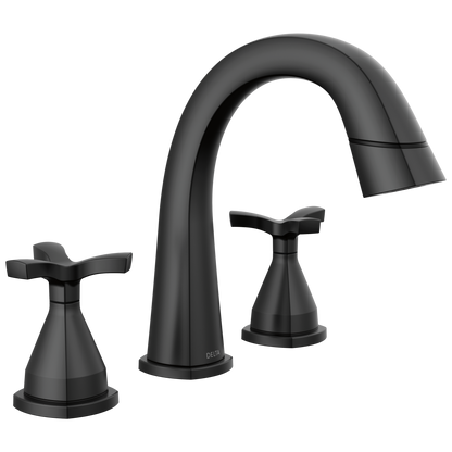 Two Handle Widespread Pull Down Bathroom Faucet