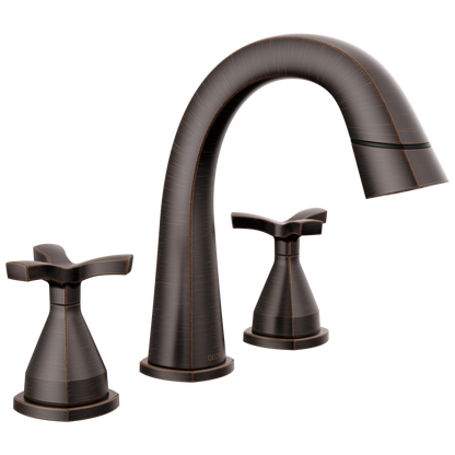 Two Handle Widespread Pull Down Bathroom Faucet
