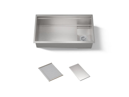 KOHLER K-37908 Synthos 33-3/4" undermount single-bowl kitchen sink