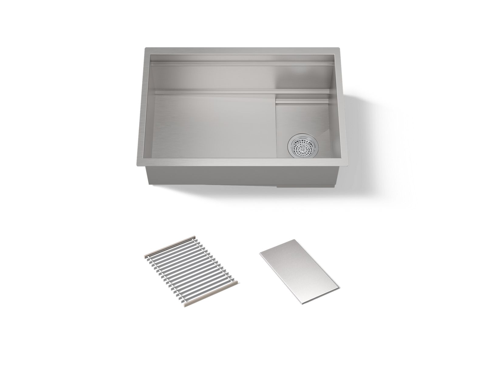 KOHLER K-37911 Synthos 27-3/4" undermount single-bowl kitchen sink