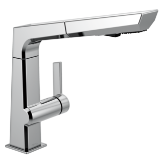 Delta Pivotal: Single Handle Pull Out Kitchen Faucet