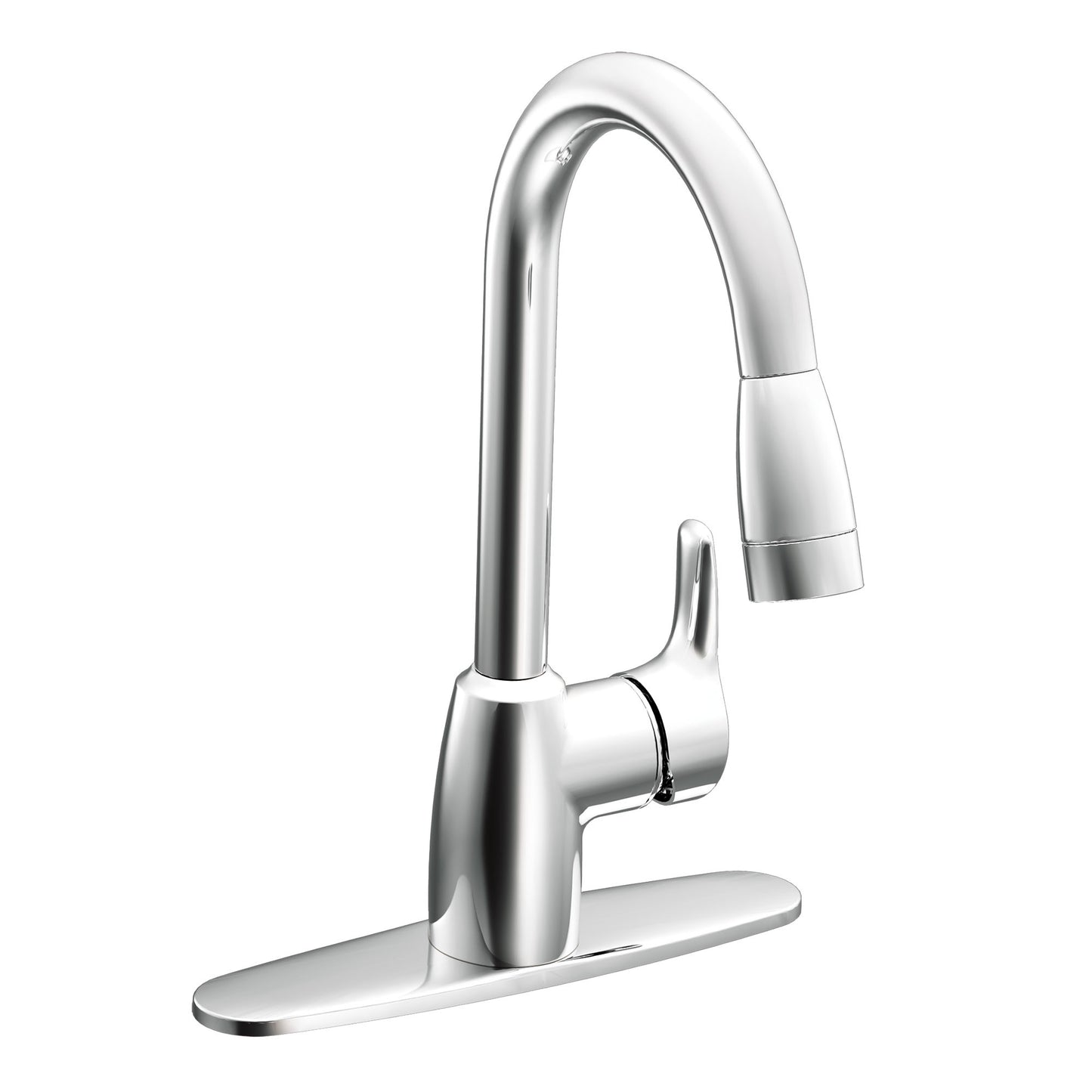 Moen CA42519 Baystone 1H Kd Pd Lvr Fsl 3/8 Qc Chr