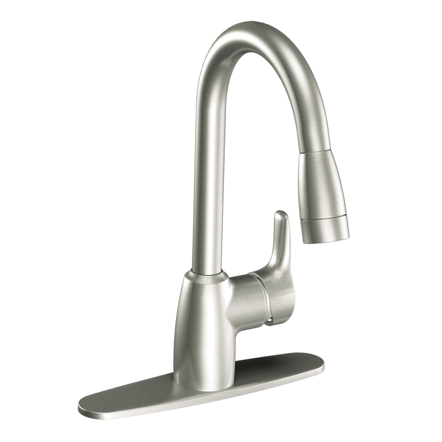 Moen CA42519 Baystone 1H Kd Pd Lvr Fsl 3/8 Qc Chr