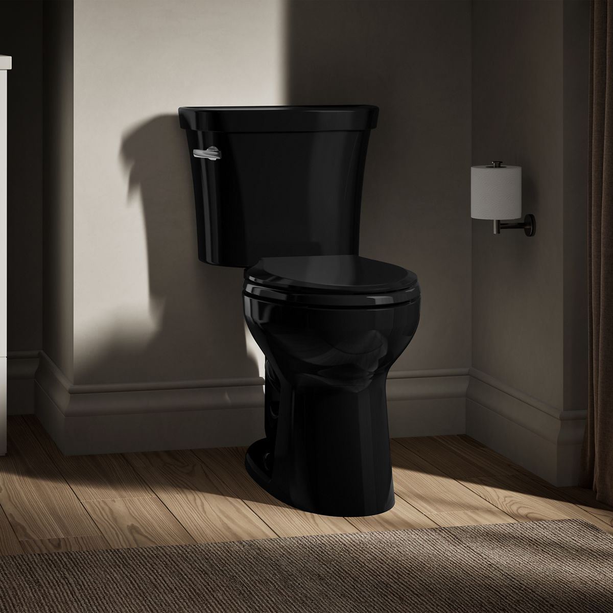 KOHLER K-43999-7 Black Black - Closeroomview Square