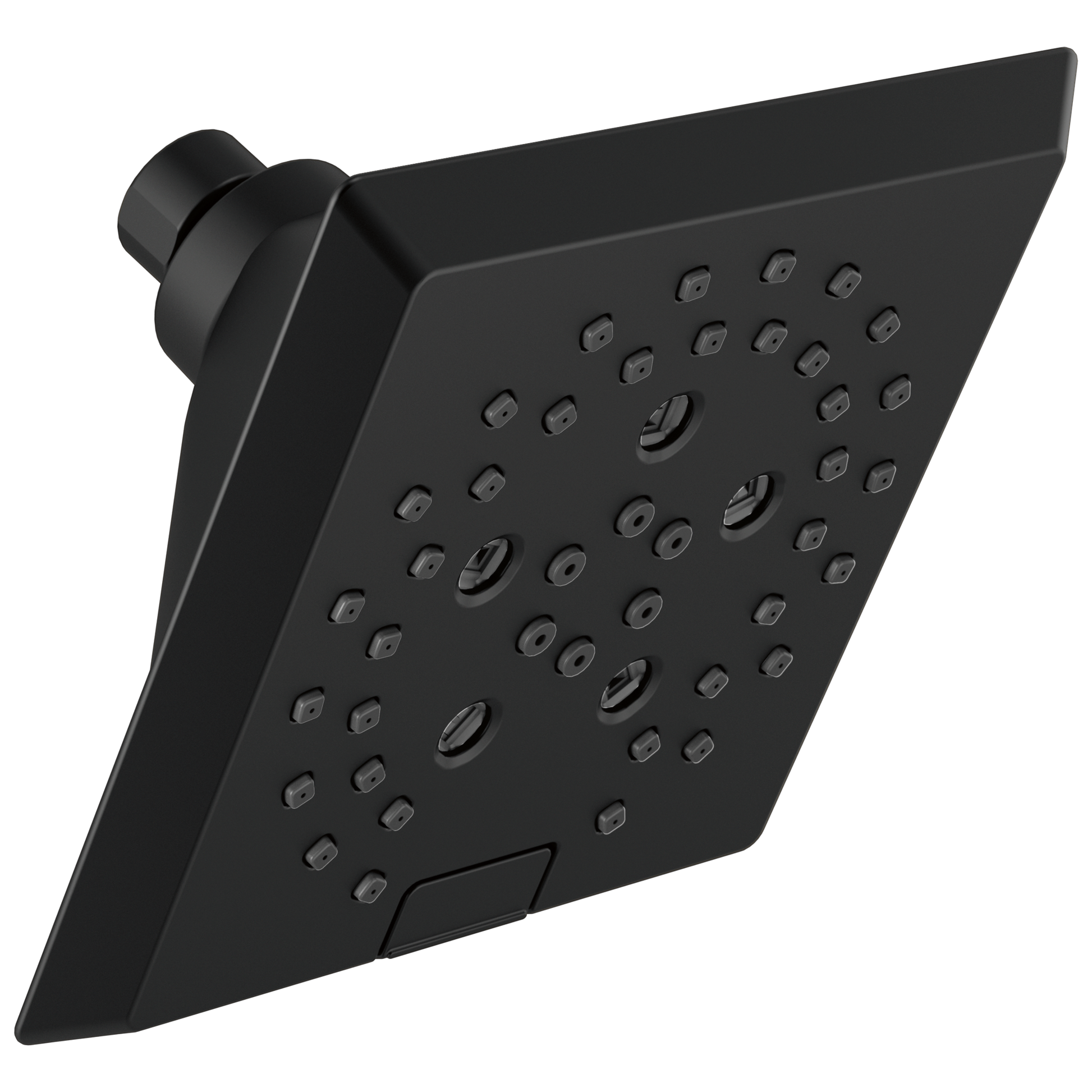 H2OKINETIC 5-Setting Angular Modern Raincan Shower Head