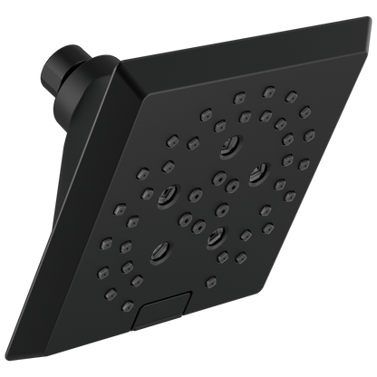 H2OKINETIC 5-Setting Angular Modern Raincan Shower Head