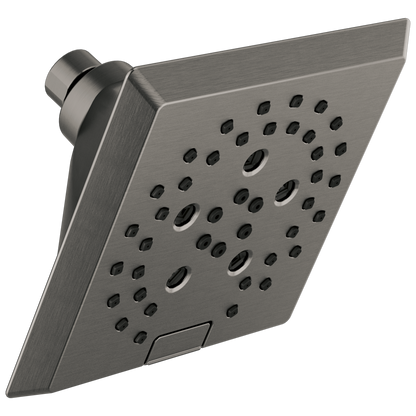 H2OKINETIC 5-Setting Angular Modern Raincan Shower Head