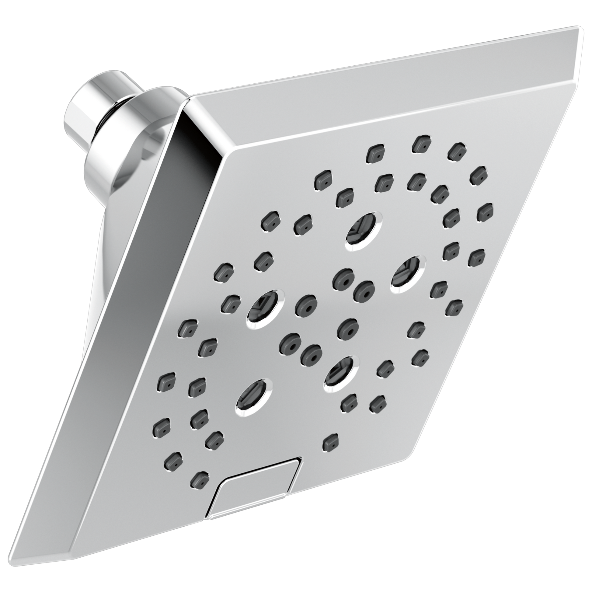H2OKINETIC 5-Setting Angular Modern Raincan Shower Head