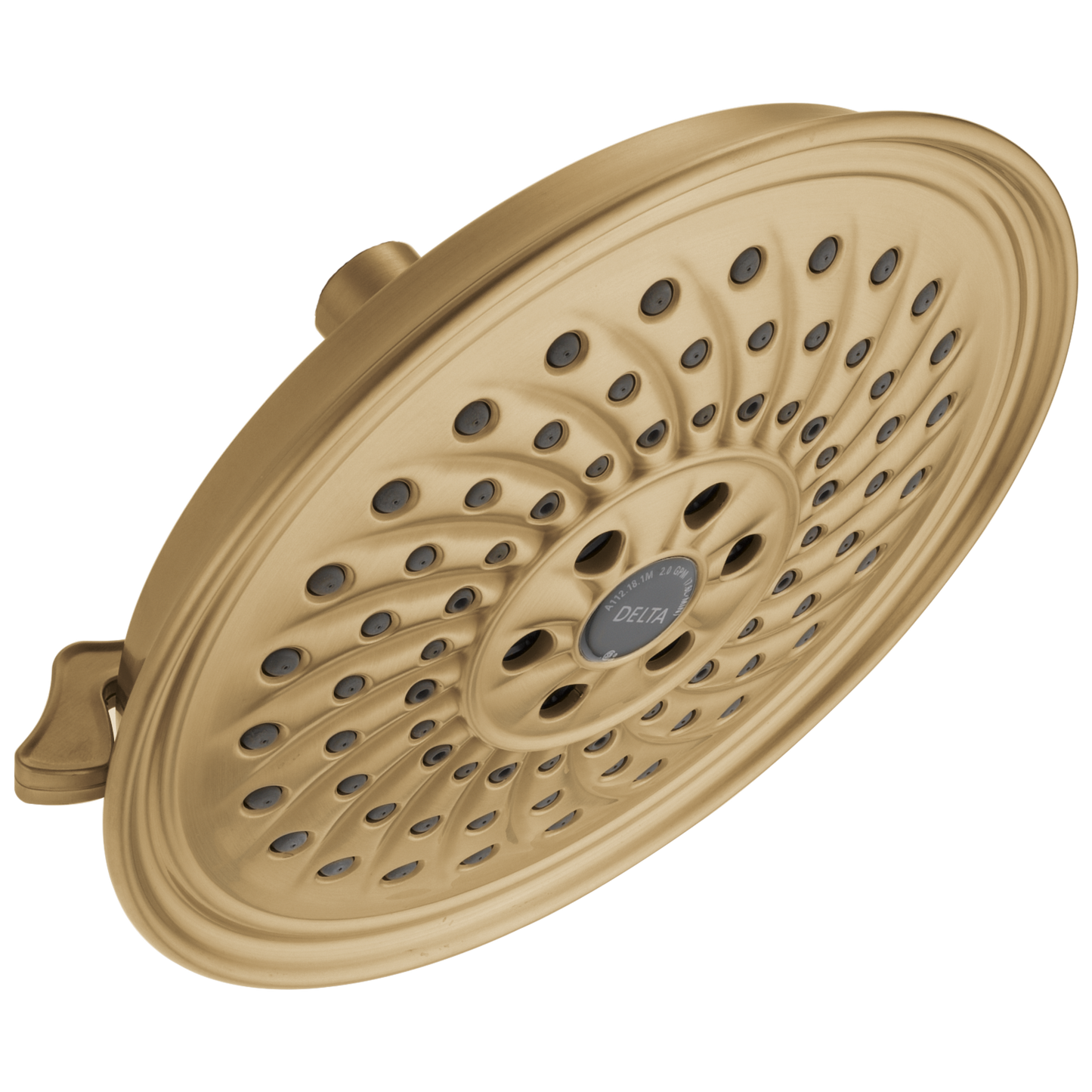Delta Universal Showering Components 52687 H2OKINETIC 3-Setting Raincan Shower Head - Champagne Bronze