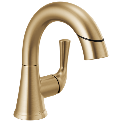 Single Handle Pull-Down Bathroom Faucet