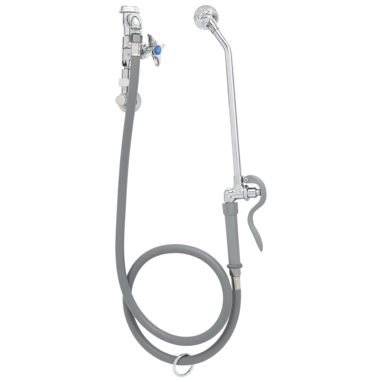 Commercial 54T1 54T1104 Wall-Mount Bedpan Cleanser Mixing Valve - Chrome