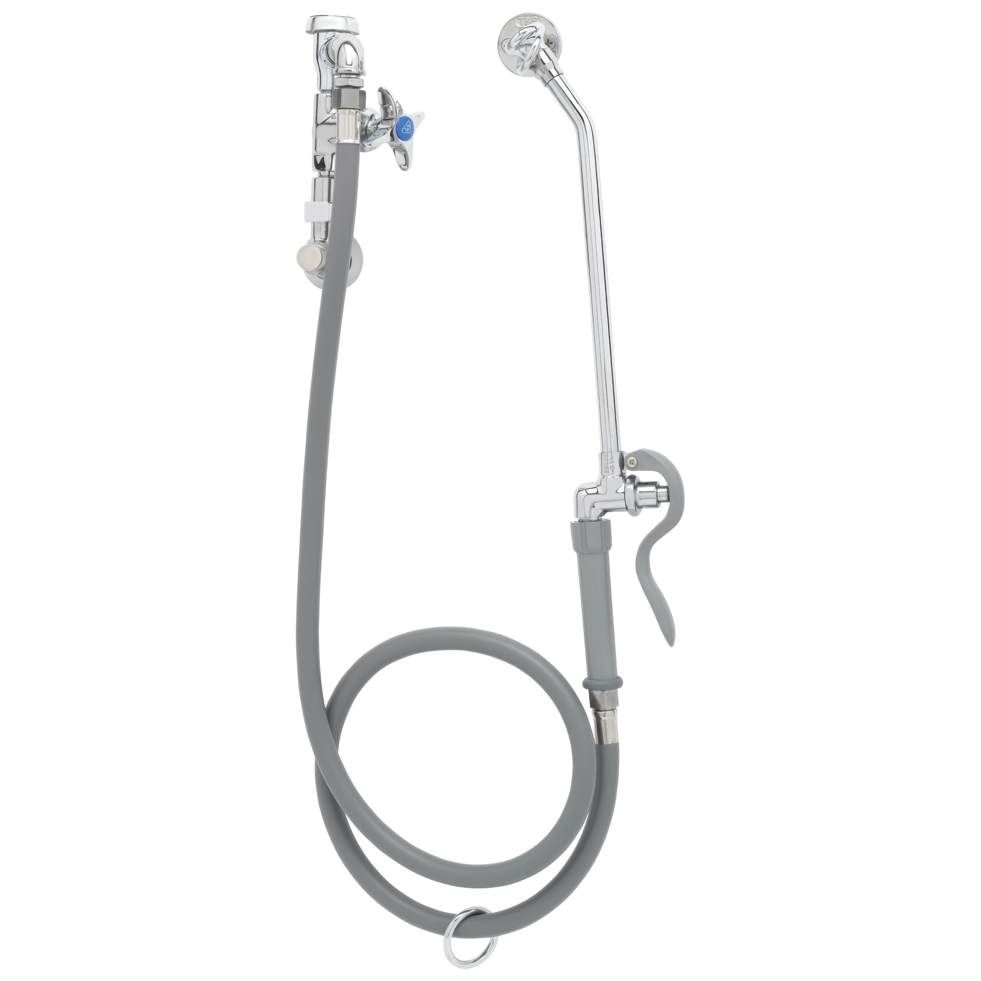 Commercial 54T1 54T1104 Wall-Mount Bedpan Cleanser Mixing Valve - Chrome